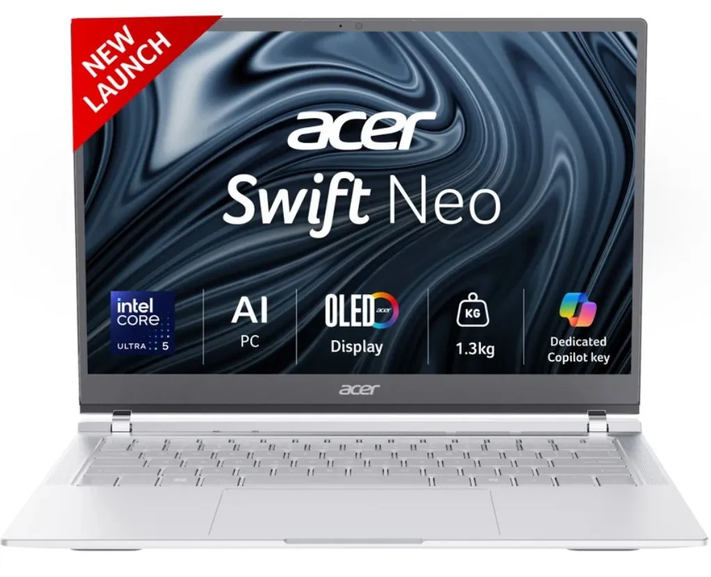 Acer Swift Neo OLED AI PC on a desk