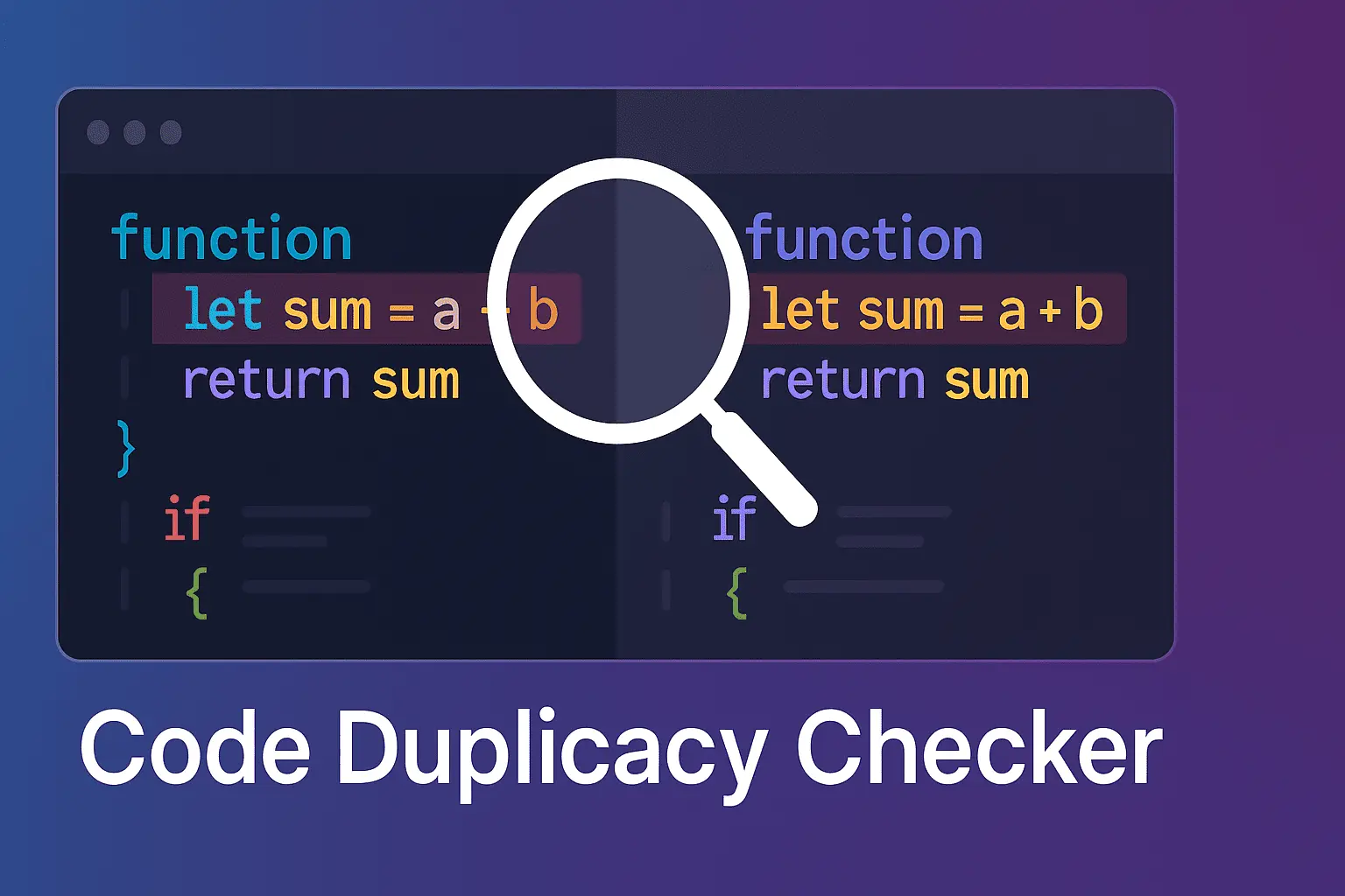 Code Duplicacy Checker