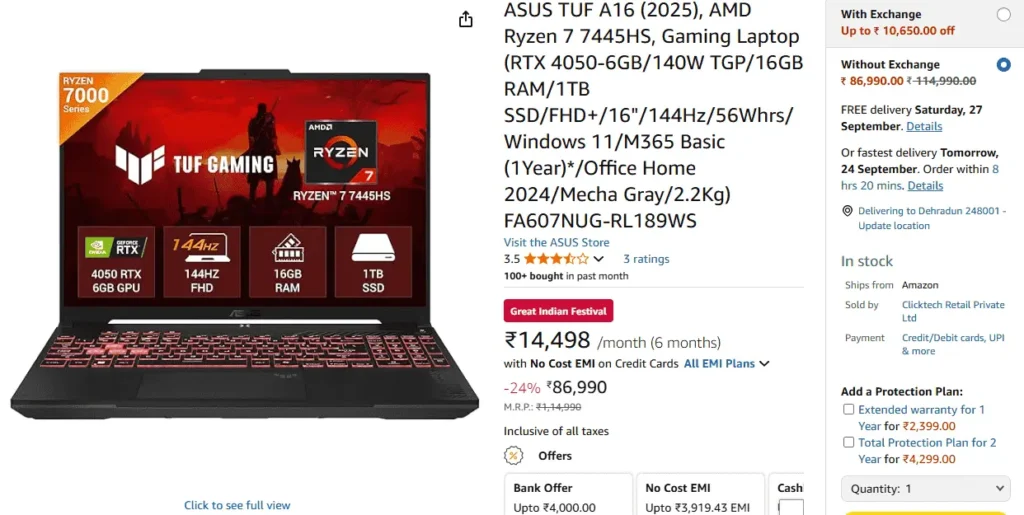 Amazon Great Indian Festival Sale 2025